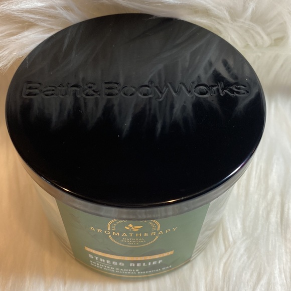 “Stress-Relief: Eucalyptus+Spearmint” BBW-WB Collection, 3-Wick Candle, NWT base - Picture 5 of 5